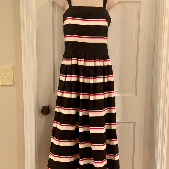 Lang Originals vintage blackred stripe dress SALE - Picture 8 of 12